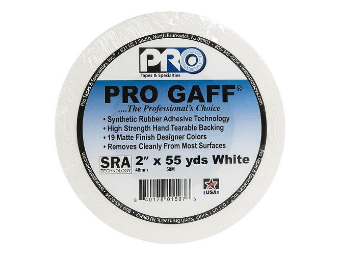 Pro Gaff White Self Adhesive Cloth Tape 48mm x 50m